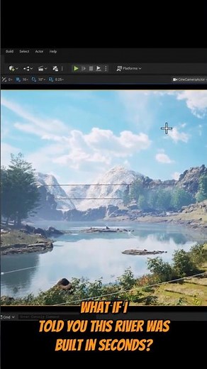Real-Time River Creation in Unreal Engine #shorts #unrealengine #water #river #simulation