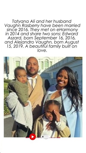 Tatyana Ali & Vaughn Rasberry — Married 2016, Met on eHarmony, 2 Sons #shorts #tatyanaali
