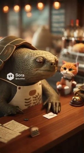 Ep4: A Cat and a Turtle Hanging Out Together, 仲良しの猫とカメの日常CuteCat, 面白い, 癒し猫