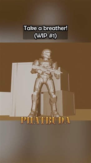 Taking a breather! 😴 Halo Infinite Animation #halo #haloart #3danimation