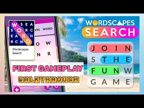 【Wordscapes Search】First Walkthrough and Gameplay #1