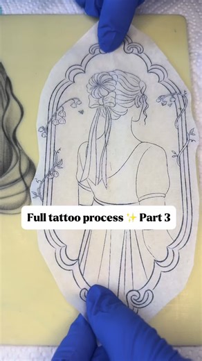 Stunning Line Art Tattoo Piece Revealed!