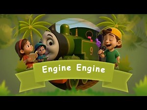 Engine Engine Number 9 🚂 | LKG Rhyme | Fun Train Song for Kids