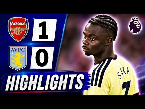 Arsenal vs Aston Villa (1-0) • Bukayo Saka Goal • Premier League Highlights