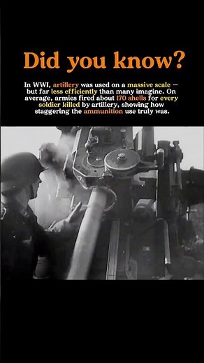 How Inefficient Was WWI Artillery? Terrifyingly Bad #History #WW1 #Military