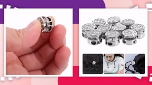 10Pcs Double Hole Spring Cord Locks Round Metal Toggle Stoppers Clip for Drawstrings Bags Shoelaces Paracord and DIY Projects Break Resistant Fasteners for Secure Grip Bright