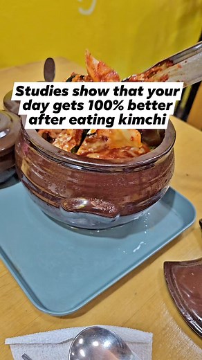 Kimchi makes everything better. Studies (conducted by me) show that eating Korean food daily will help make your mood better. Try some kimchi from your local Korean restaurant today! | Tastes SEOUL Good