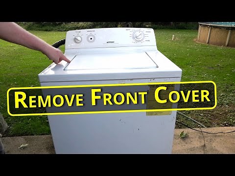 How To Remove Front Panel Washing Machine / Reinstall