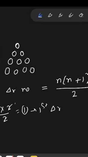 Formula for nth triangular number #class8maths #mathematics #ncert