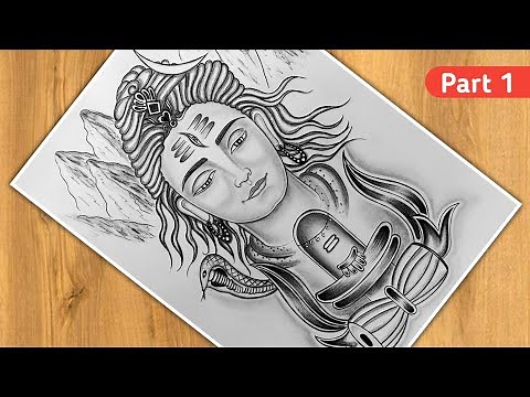 How To Draw Mahakal Step By Step | Lord Of Shiva Pencil Drawing Tutorial | Drawing For Beginners