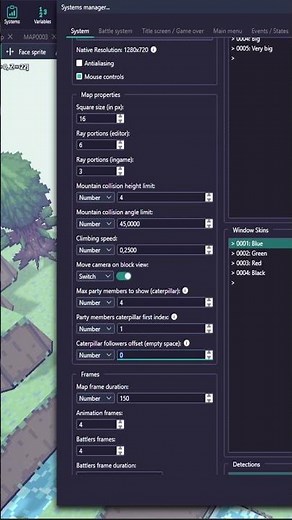 New feature added in RPG Paper Maker 3.1.21: caterpillar followers offset!