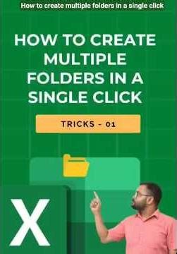 How to Create Multiple Folders in a Single Click #exceltutorial #exceltricks #exceltips #officehack