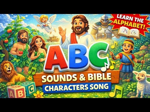 ABC Bible song for kids| Learn Alphabet with Bible Characters A-Z