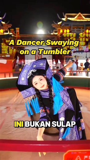 Penari Cantik Ini Menari di Atas Bola Kayu Raksasa! Bukan Sulap 😱🔥 #shorts