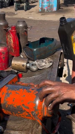 Hydraulic Cylinder Repair Complete 👨‍🔧#workshop #shortvideo #mechanic