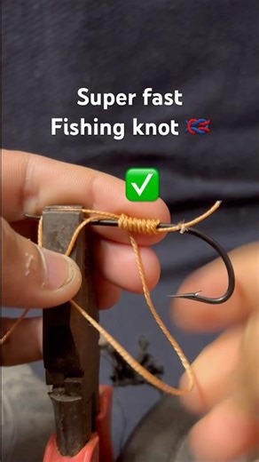 Genius fishing hook knot ✅ #fishingknot #fishingtips #knot #fishinglife