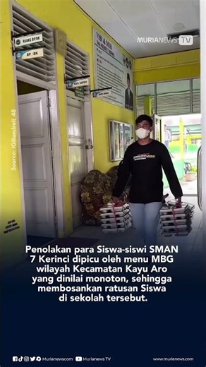 Viral!! Hundreds of Boxes of MBG in Kayu Aro Rejected by Students of SMAN 7 Kerinci