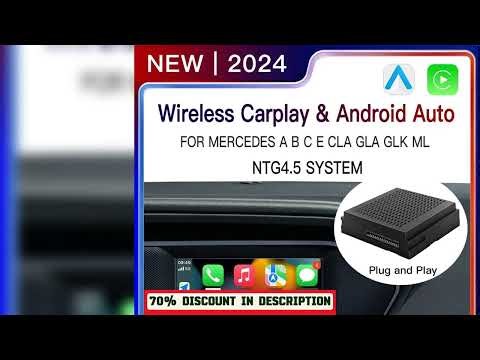 A must-have product #Mlinkit Wireless Carplay Android Auto A B C E G GLA CLA GLK ML Class For Merc
