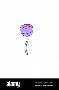 horizontally vibrating animation of flower illustration Stock Video Footage - Alamy