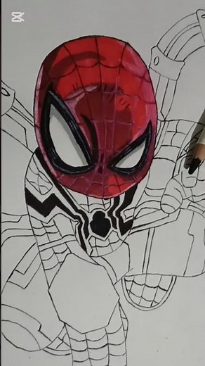 Como dibujar a Spiderman ✏️🕸️🕷️ #arteanime #dibujo #spiderman #hombrearaña