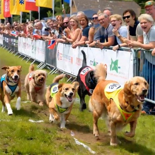 Epic Dog Racing Competition 🐕💨 Who Will Win?