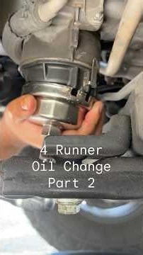 4 Runner oil change part 2