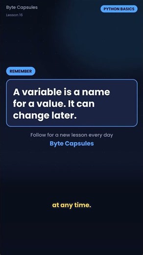 Variables in Python Explained #shorts #coding #learnpython #ai