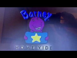 Barney Home Video Logo (1995) Reversed