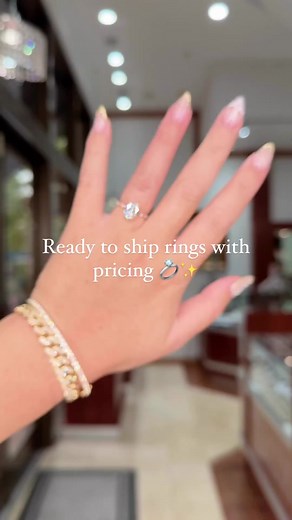 Available now on PrincessBrideDiamonds.com 💍✨#princessbridediamonds #engagementrings #readytoship