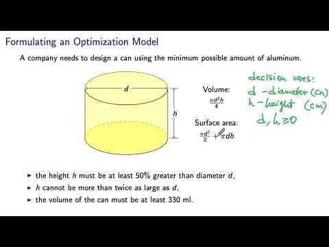 Formulating an Optimization Model