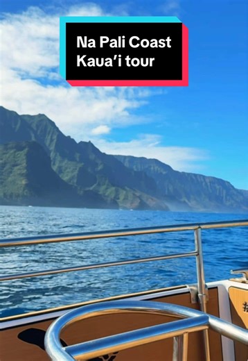 Visiting Kauaʻi? Don’t miss a Nā Pali Coast tour 🌊 Most of this coastline is only accessible by hike, boat or guided tour and it’s worth it. 📍 Click the location tag to explore Nā Pali Coast experiences via @TikTok GO 🇺🇸 X @Viator #tiktokgorisingstarsl1 #thingstodo #hawaii #kauai #napalicoast
