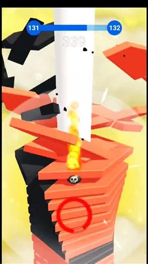 stack ball lvl 131🔥 #stackball #gaming #shorts