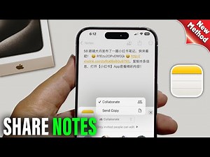 How to share notes on iPhone - Full Guide
