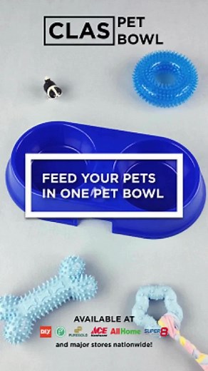 CLAS Medium Pet Bowls are the best for your furry friends! Good for food water! Pick a color and grab yours now at D.I.Y., Fishermall, Puregold, Ace Hardware, All Home, Super 8 and other major stores nationwide!😻😻😻 #CLASMNL #petlover #pet