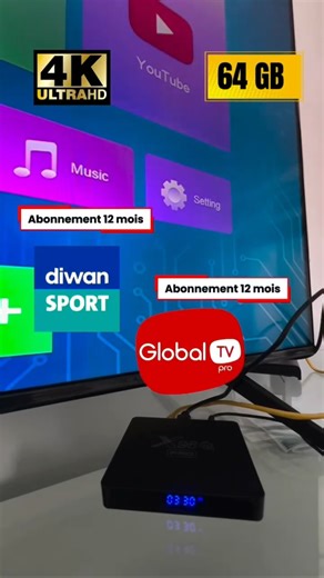 Amazon_Shop_Tunisie on Instagram‎: "⁨ ⁨ ✔️ رياضة ✔️ مسلسلات ✔️ أفلام كل هذا ولمدّة عام كامل مع Box Android X96 Pro 📺✨ استمتع باشتراك 12 شهرًا في Global TV Pro لمتابعة أحدث المسلسلات والأفلام العالمية، ومع اشتراك 12 شهرًا في Diwan Sport لمشاهدة جميع المباريات والأحداث الرياضية. بـ 109 د.ت فقط، شاهد ما تحب في أي وقت ومن أي مكان، واستمتع بعام كامل من الترفيه بلا حدود 🎉🔥 📦 Box Android X96 Pro… تجربة متكاملة بين الرياضة والترفيه. #Box_Android #X96_Pro #GlobalTVPro #DiwanSport #رياضة مسلسلات أفلام