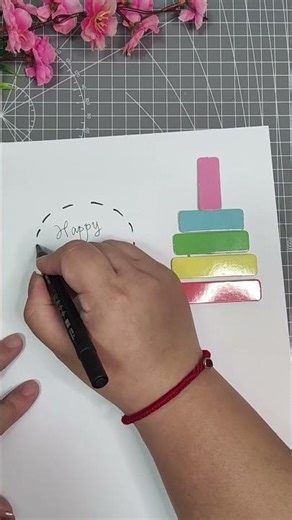 Simple & Cute Happy Birthday Flat Card DIY | Easy Handmade Greeting! 🎂