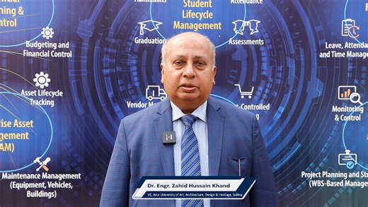 Professor Dr. Zahid Hussain Khand, Vice-Chancellor of Aror University of Art, Design, Architecture and Heritage, Sukkur, highlighted the university’s successful partnership with HEC in implementing MAKTAB, the flagship digital transformation initiative rolled out across 25 public sector universities under the World Bank–funded Higher Education Development in Pakistan (HEDP) project. With 100% implementation of the SAP-based ERP, Student Lifecycle Management system, and Blackboard Learning Manage