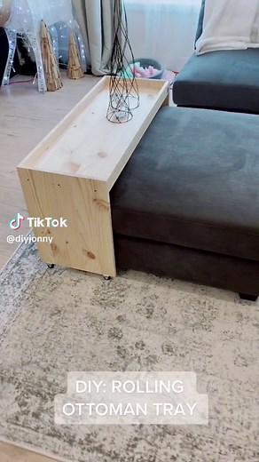 DIY Rolling Ottoman Tray: Stain or Paint?