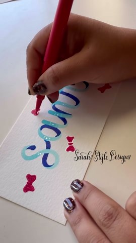 This simple lettering trick makes names look magical