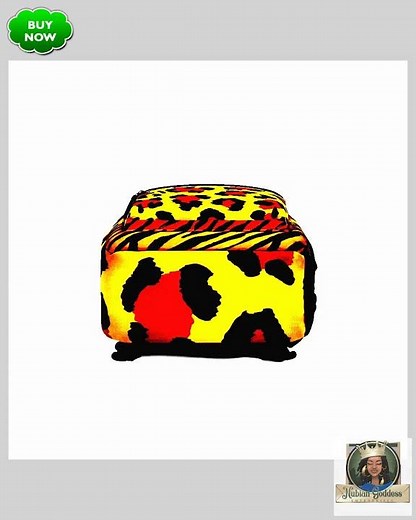 Leopard Print Polyester Backpack: Lightweight & Waterproof