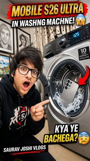 💀 Sourav Joshi ka ₹1Lakh ka phone gaya washing machine me 😱 PRANK!