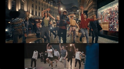 From rehearsal to final scene. See how the cast of #BetterManMovie brought the Regent Street scene to life. Get tickets to see it now playing in theatres everywhere. https://www.bettermanmovie.com/ | Paramount Pictures