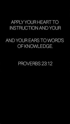 Proverbs 23:12 #quotes #reels #bibleverse