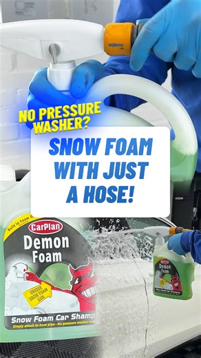 Effortless Snow Foam Application Without a Pressure Washer