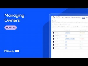 Managing Owners | Guesty Pro