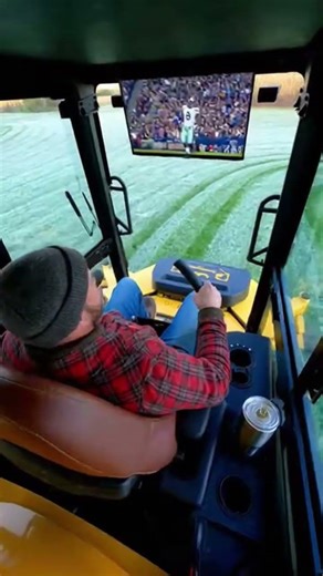 Cub cadet enclosed mower with TV.