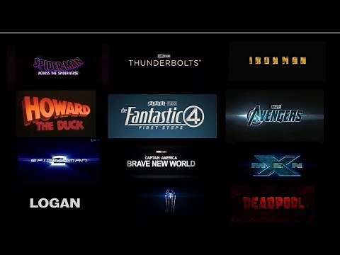 Marvel Movies Title Cards From Trailers (1986-2025)