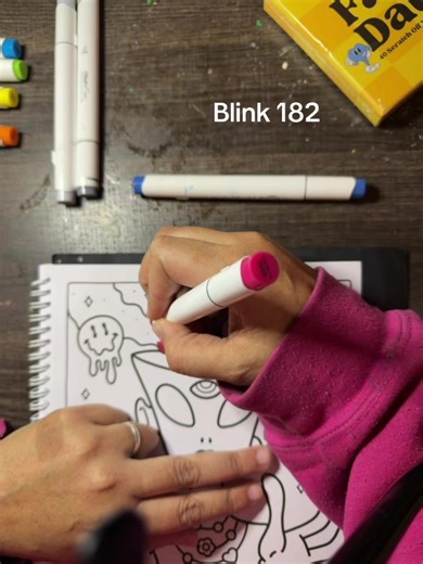 #blink182 #alien #thetruthisoutthere #adultcoloringtherapy