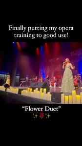 The famous “Flower Duet” at the Buell Theatre with the gorgeous @ariellejoymusic 🎶❤️🎶 | Robyn Cage