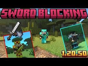 Sword Blocking v1.7 for Minecraft Bedrock 1.20.50